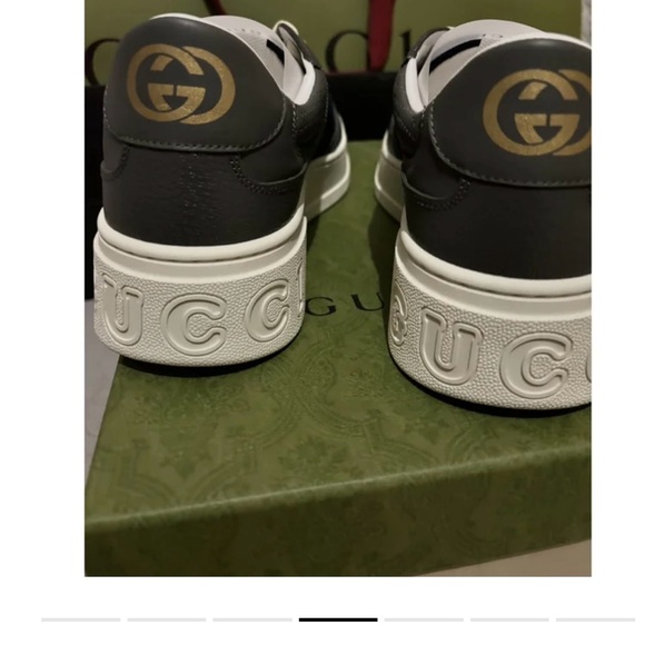 Men Gucci sneaker, color gray and blue - Picture 4 of 6